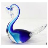 Glass Swan Figurine