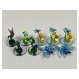 Art Glass Birds & Butterflies / 9 pc