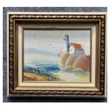Original Painting on Panel Signed