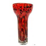 Splatter Art Glass Vase