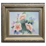 Original Painting on Canvas Signed Rose