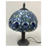 Lamp w/ Stained Glass Shade