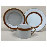 Fitz & Floyd Bordure Rouge Dish Set