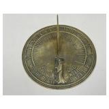 Flora & Fauna Brass Sundial