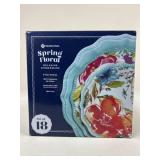Spring Floral Melamine Dinnerware/ 18 pc