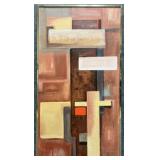 Original Abstract Painting on Canvas Unsigned
