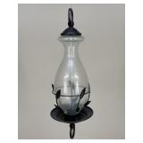 Glass & Metal Bird Feeder