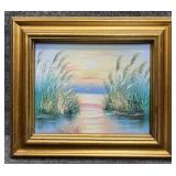 Original Painting on Canvas Signed M. Walker