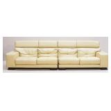 Cantoni Gamma 2 pc Italian Leather Sectional