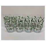 Christmas Themed Highball & Roly Poly Glasses|10pc