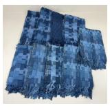 Blue Tone Woven Rugs / 9 pc