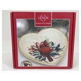 Lenox 'Winter Greetings' Heart Candy Dish NIB