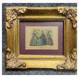 Small Vintage Godey's Fashion Print
