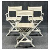 Counter Height Director's Chairs / 3 pc