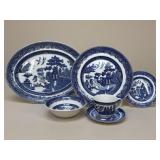 Johnson Bros 'Willow' Blue & White China / 20 pc