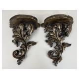 Pair Of Wall Sconce Shelves