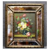 Original Oil Painting Inset Beveled Mirrored Frame