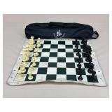 Deluxe Tournament Chessmen Travel Chess Set