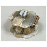 Flower Shaped Onyx Trinket Box