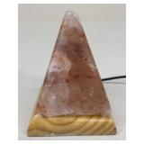Pyramid-Shaped Himalayan Salt Lamp