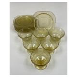 Pressed Glass Dessert Plates & Bowls