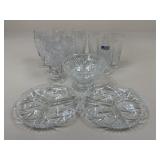 Pinwheel By American Cut Glassware / 12 pc