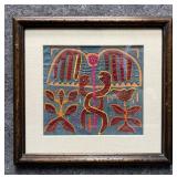 South American Mola Fabric Art