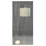 Metal Floor Lamp w / Stone Base