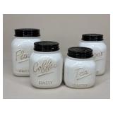 Ceramic Canisters|4 pc