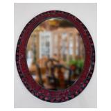 Mosaic Framed Oval Mirror