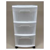 Sterilite 3-Drawer Rolling Storage Organizer