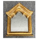 Small Wall Mirror in Gold Tone Frame