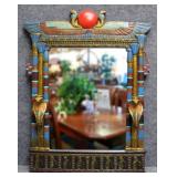 Egyptian Wall Mirror w/ Cobra Candle Scones