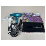 Kor Curling Iron & Chitech/ Revlon Hair Dryers
