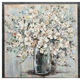 Enhanced Floral Print on Canvas