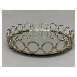 Round Decorative Mirror Tray
