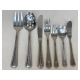 International Pearl-Gold Accent Flatware|38 pc
