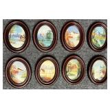 8 Miniature Oil Paintings