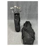 Golf Bag & Zipper Travel Bag w / Clubs: Calloway +