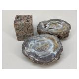Dugway Geodes & Granite Block|3 pc