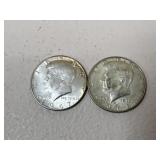 1967 Kennedy Half Dollar / 2 pc