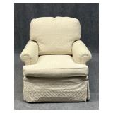 Skirted Arm Chair on Casters