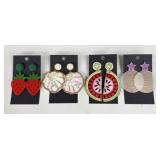 Fashion Earrings / 4 pr