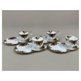 4 Royal Albert "Old Country Roses" Luncheon Sets