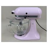 Pink Kitchen Aid Mixer w/ Glass Bowl