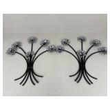 Metal Wall Hanging Sculptures / 2 pc