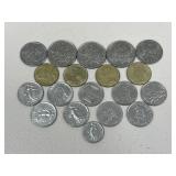 Foreign Coins - French Francï¿½s / 19 pc