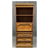 Lighted Secretary Bookcase
