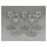 Opalescent Champagne Glasses|5 pc