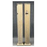 Tall Wood Architectural Columns - 2pc
